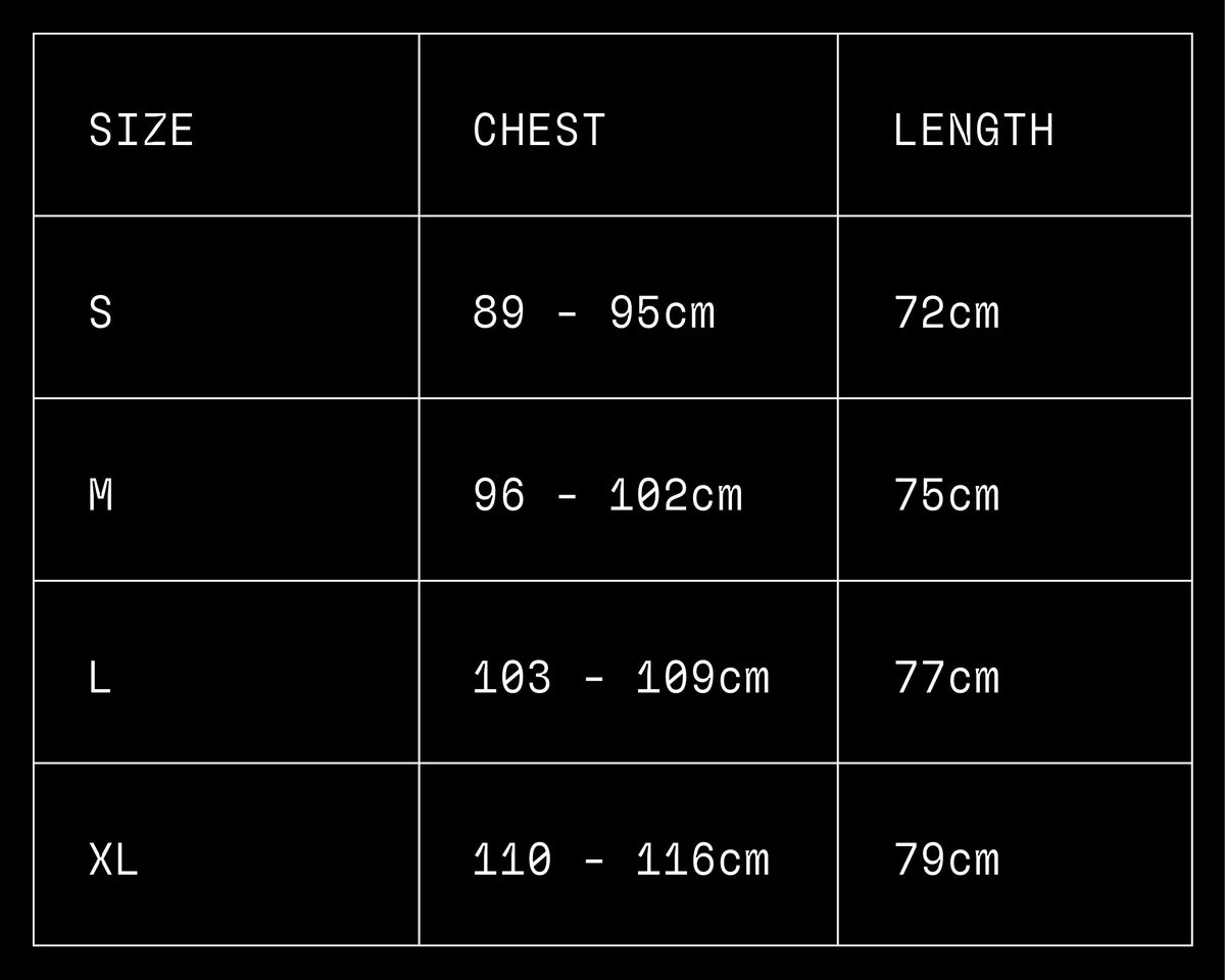 Sizechart